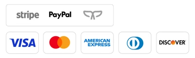 Medios de pago aceptados: Stripe, PayPal, Payphone, Visa, Mastercard, American Express, Diners Club y Discover